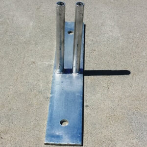 2 Peg Flat Plate Crowd Control Stand